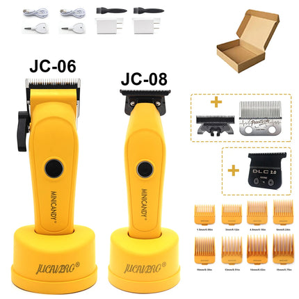 JUCAI MINICANDY JC06 Professional Hair Clipper DLC Blade 7200RPM Brushless Motor with Base Charger 3200mAh Hair Cutting Machine