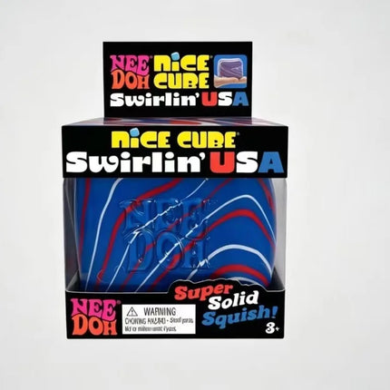 Schylling Nee Doh Nice Cube & Nice-Sicle Squishy Toy Sensory Stress Relief Squeeze Cube Anti-Anxiety Fidget Toy for Focus ADHD