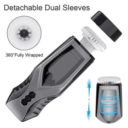 Men Automatic Sucking Masturbator Thrusting Vibration Penis Pump Trainer Cock Glans Blowjob Vacuum Stimulator Adult Male Sex Toy