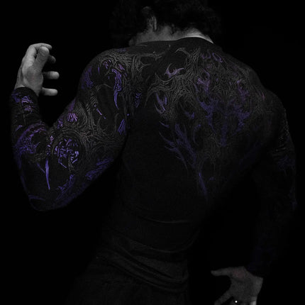 2026 New Dragon Awakening Pattern Gym Long Sleeve Top for Spring and Summer Running Swimming Weightlifting Fitness Clothes