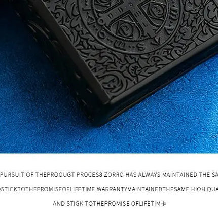 ZORRO Black Titanium Constantine Kerosen Lighter, Personalized Thickened Armor, Gift for Boyfriend Gadgets for Men