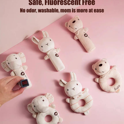 1PCS 0-6 months Baby Hand Shaker Newborn Comfort Toy Baby 0-1 Year Old Toy Baby Stick and Round Rattle