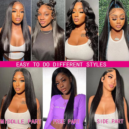 Bone Straight Glueless Wigs Human Hair Ready To Wear Brazilian Lace Front Human Hair Wigs 13x4 13x6 HD Lace Frontal Wig 5x5 Wig
