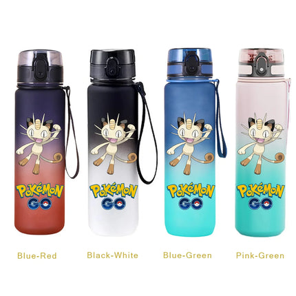 650ML Pikachu Anime Pokemon Portable Plastic Water Bottle High Capacity Outdoor Pikachu Water Cup for Kids Sports Water Bottle