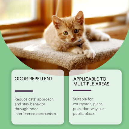 Convenient Cat Repellent Pills – Mild & Non-Irritating,Ready-to-Use (Just Place),Suitable for Sofas/Potted Plants/Lawns/Gardens
