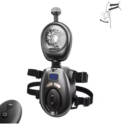 Sex Toys for Men Automatic Swing Male Masturbator with Wearable Belt Thrusting Masturbator Cup Remote Control Adult Supplies