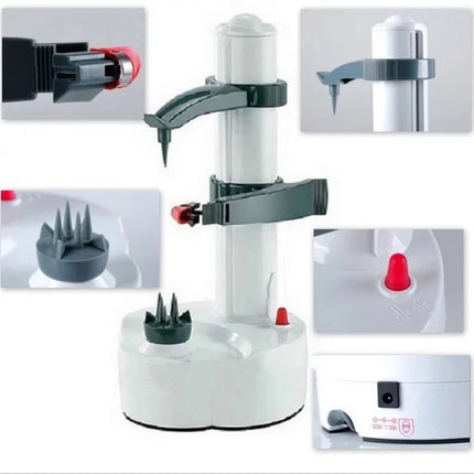 220V 110V Automatic Electric Apple Potato Peeler with 3 Blades Fruit Pear Paring Machine Kitchen Corer Cutter For Vegetable Home
