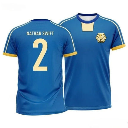 Vintage Jersey Inazuma Eleven Kaio Cosplay Anime T-shirt 3D Print Kid Football Team Uniform Summer Men Women Sport Soccer Top