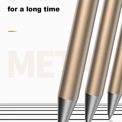 Deli Metal Gel Pens 0.5mm black ink Refill Sign Pen Stationery Smooth Writing Business Pen School Office Supplies for Kid Gift