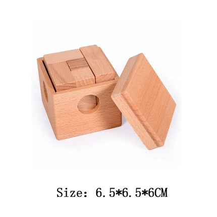 Classic IQ 3D Wooden Puzzle Adults And Kids Casse Tete Baffling Puzzles Headache Brain Development Toys Rompecabezas De Madera