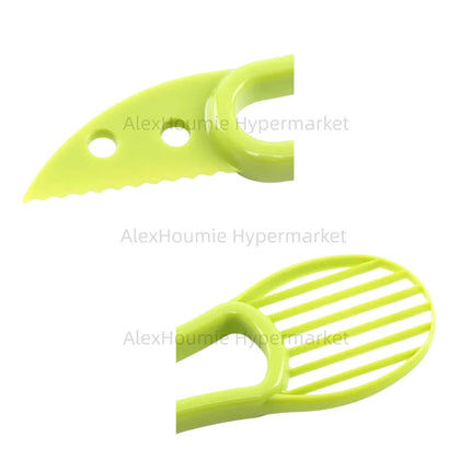 3-in-1 Avocado Slicer Shea Corer Butter Fruit Peeler Cutter Pulp Separator Plastic Knife Kitchen Vegetable Tools Home Accessory