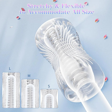 Male Masturbator Cup Soft Pussy Sex Toys Transparent Vagina Adult Endurance Exercise Adult supplies Vacuum Pocket Cup for Men