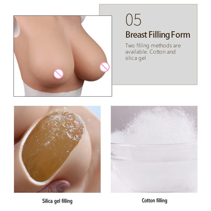 Drag Queen Breast Plate For Crossdresser Silicone Breast Forms Huge Boobs For Transgender Cosplay Shemale Plate