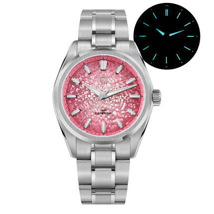 Watchdives WD0003C ice Crack Dial 38mm Men Watch VH31 Sweep Seconds Quartz Movement Sapphire Luminous 10Bar Waterproof Watches