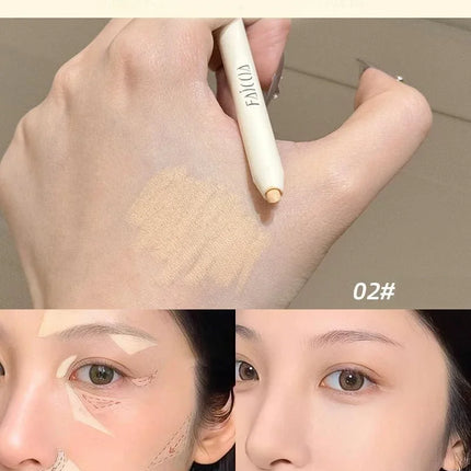 Fair Color Matte Brighten Concealer Pen Eyebag Dark Circles Concealing Stick Sponge Head Precision Concealer Pen With Sharpener