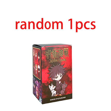 7PCS New Jujutsu Kaisen Anime Blind Box Season 2 Daily Edition Satoru Gojo Megumi Fushiguro and Toge Inugami Male Figures Displa
