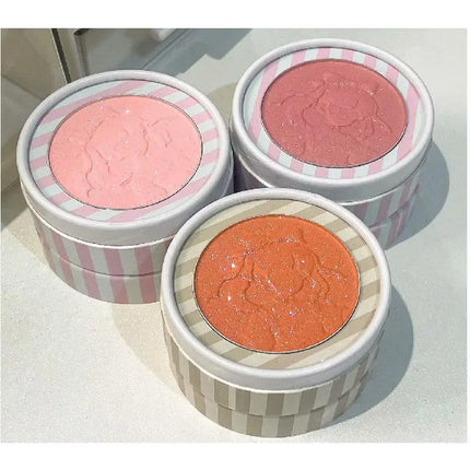 HERORANGE Dimensional Matte Shimmer Retro Almonds Blusher Rouge Enhancing Embossed Blush Fine Powder Monochrome Smooth Makeup