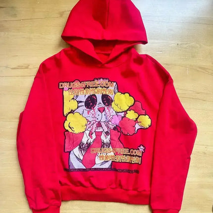 Drolandmiller Death Forest Hoodies Women Goth Streetwear Tops Grunge Punk Harajuku Sweatshirt Oversized Hoodie Y2k Clothes