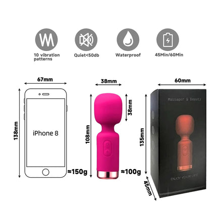 Powerful Mini Vibrator Dildos for Woman Wand for G-Spot Vibrator Women Clit Stimulator for Women Vagina Massager Adult Sex Toys