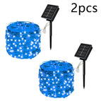 2Pcs blue / 7M 50LED