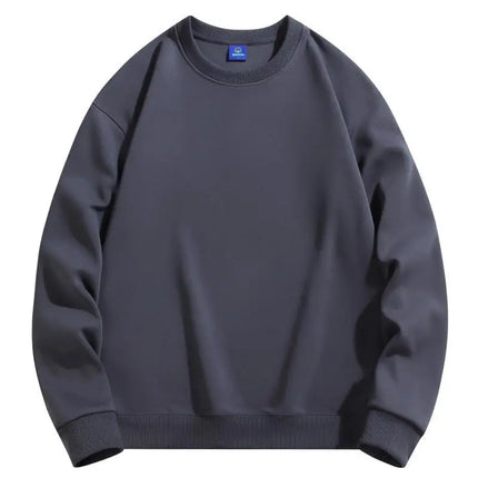 Men's and women's velvet crew neck sweater jumper casual wear cotton custom embroidery logo clothing design