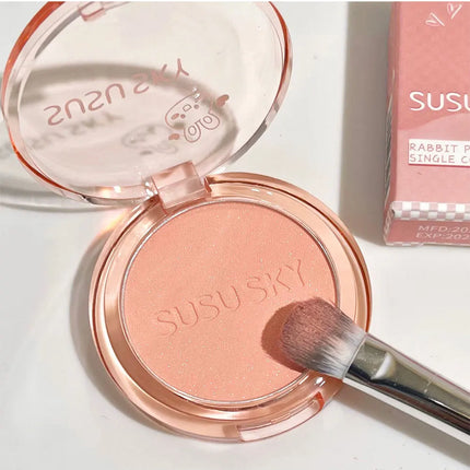 SUSU SKY Rabbit Monochrome Blush Matte Matte Long-lasting Color Not Easy to Fly Whitening Rouge
