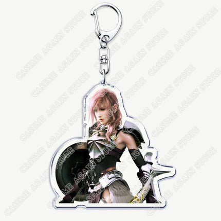 Popular Game Keychains for Accessories Key Chain Jewelry Keyrings Cloud Strife Ffvii Tifa Sephiroth Vincent Valentine Fans Gifts
