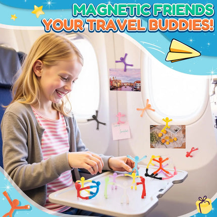 10Pcs Magnetic People Men Figures, Cute Magnetic Toys for Kids Gift, Creative Funny Fridge Magnets for Classroom Prizes, Office