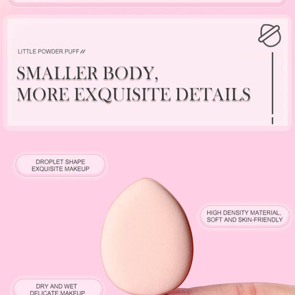 50/100PCS Mini Finger Puff Makeup Sponge Puffs Concealer Foundation Air Cushion Cosmetic Tool Dry Wet For Women Beauty Wholesale