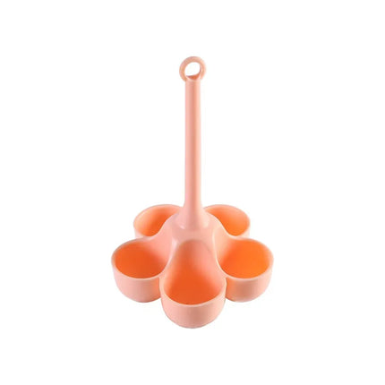 3/5 Holes Silicone Egg Cooker High Temperature Resistant Steamed Egg Tray Food Grade Complementary Food Make Kitchen Tools