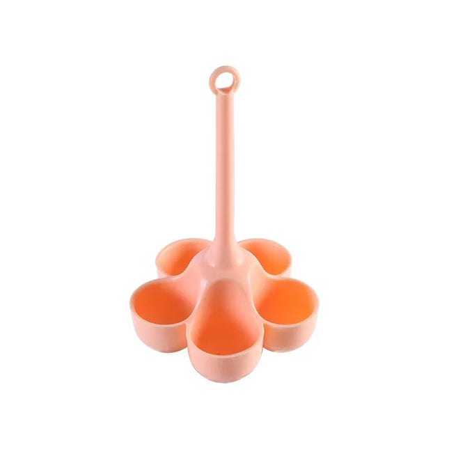 3/5-Hole Silicone Egg Cooker High Temperature Resistant Steamed Egg Tray Food Grade Baby Food Maker Kitchen Tools