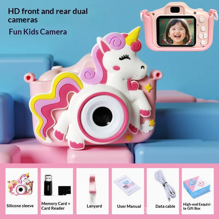 Mini Portable Toy CCD Camera | Dual High-Definition Lenses Effortlessly Take Photos and Shoot Videos Birthday Gift.