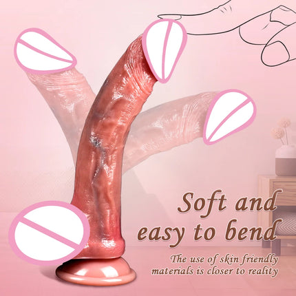 Soft Big Penis Dildos Realistic Dildo Female Masturbation Suction Cup Artificial Silicone Dick for Anal Dildo Sex Toy for Women