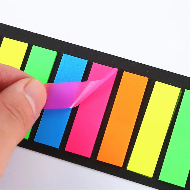 200 Sheets Sticky Notes Adhesive Memo Notes Index Transparent Post Stickers Bookmarks Notepad School Office Stationery Supplies