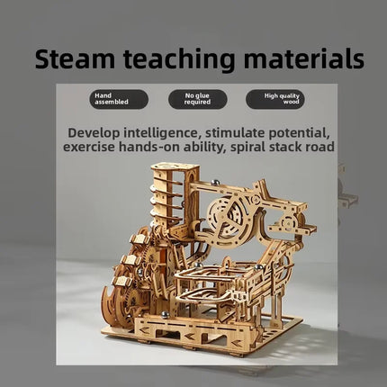 Hot-selling Machinery 3D Three-dimensional Puzzle DIY Hand-assembled Educational Toys Adults High-difficulty Track Balls Gifts