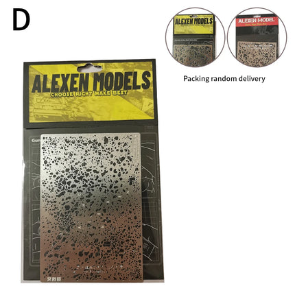 Weathering Airbrush Stencil Template Paper Model Spraying Pattern Plate for Military Model Color Spraying Board Tools Hobby DIY
