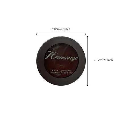 Monochrome Blusher Palette Matte Warm Brown Red Cheek Tint Face Contouring Waterproof Cosmetics Rouge Powder Soft Natural Makeup