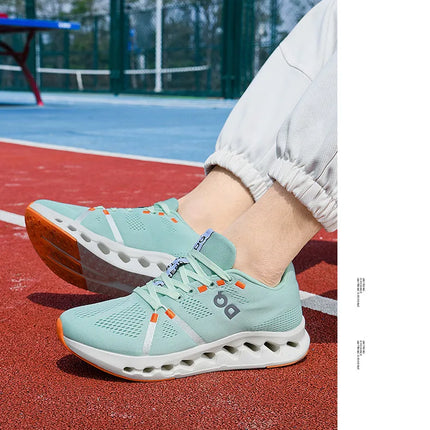 Men Casual Sports Running Shoes Marathon Air Cushion Breathable Lightweight Men Comfortable Athletic Nonskid Sneakers Outdoor