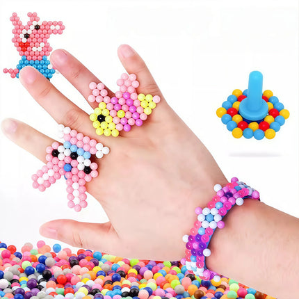 Mini Colorful Water Beads Spray Magic Bead Toy Puzzle Creative Bean Toy Pegboard Toy DIY Handmade Material Package Carnival Gift
