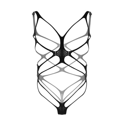 Sexy Bondage Lingerie Fetish One-Piece Lingerie Bodysuit Men Fishnet Underwear Open Butts Hollow Bra Erotic Apparel
