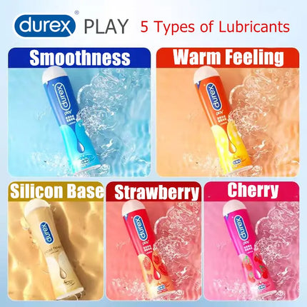 durex play Lubricant 5 Types Silicon-Based 50ml Water Based Lickable Lubricant Massage Oil Orgasm Anal Vaginal Sex Lube Toys