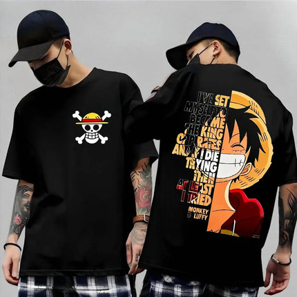 One Piece Japanese Anime Printed Men's T-Shirt Roronoa Zoro Harajuku Short Sleeve  Luffy T-shirt Clothing 2026 New Summer