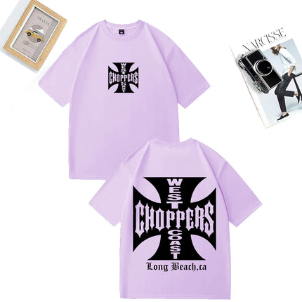 Paul Walker Shirt West Coast Choppers men T-shirt Women vintage Loose tops Cotton short sleeve Hip Hop streetwear Unisex Tshirts