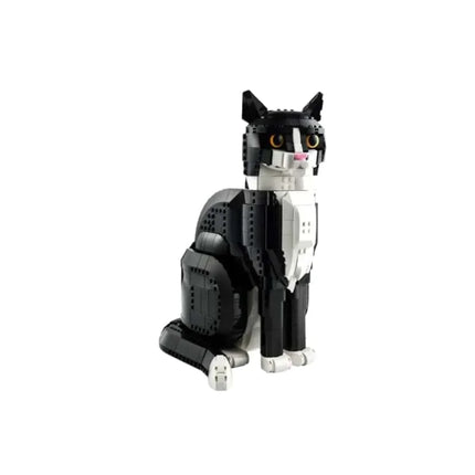 2026 Tuxedo Cat building block model set, compatible with Lego particles, suitable for Christmas gifts