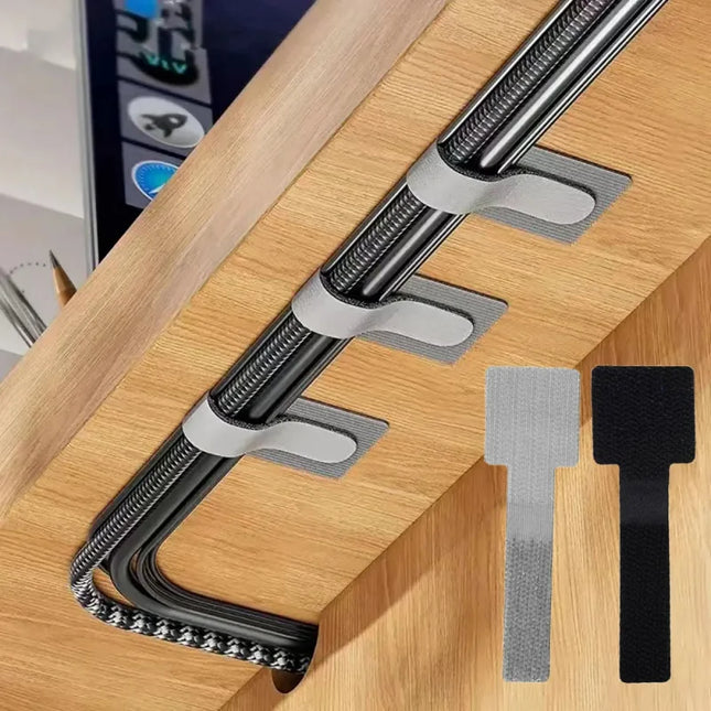 Reusable Cable-Ties Velcro-Ties 1/2/5m Self-Adhesive Power-Cord Holder Adjustable Cord-Storage Desktop-Organiser Manager Hardwar