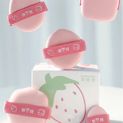 GUOXIAONIU 5 Shapes Powder Foundation Puff Mini Sponge Blending Applicator Details Makeup Puff Tools Wet Dry Dual Use