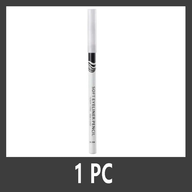 Wooden Rod White Inner Eyeliner Pen Eyelid Under Crease Pen Matte White Pen Beauty Eyeliner Easy Coloring
