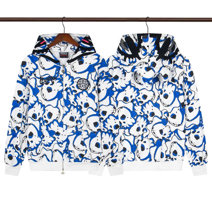 Glo Gang The Glory Full Zip Hoodie Camouflage Cardigan Men Women 1:1 Best Quality Oversize Hooded
