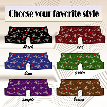 Personalized Face Photo Underwear Custom Boxer Briefs Custom Men Birthday Gift For Husband Anniversary Gift for Dad