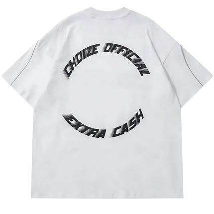 2026 Summer Men's T-shirt with Letter Print Breathable Lightweight Casual Fashionable Outdoor Style